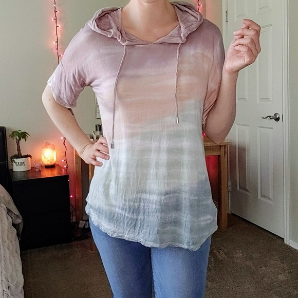 Cable & Gauge Tops - Coastal sands short sleeve beach hoodie